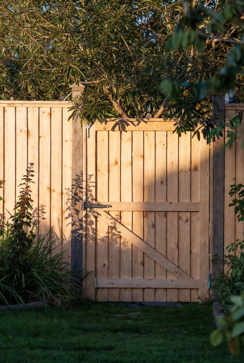 houten schuttingpoort